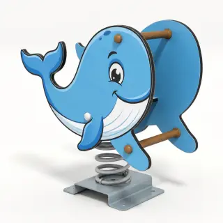Whale Spring Rider - Commercial Playground Rocking Equipment — HonPlay