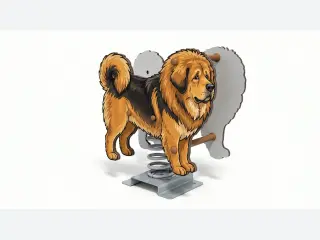 Tibetan Mastiff Spring Rider - Durable Freestanding Playground Equipment — HonPlay