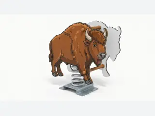 Bison Spring Rider - Durable Outdoor Playground Rocker — HonPlay