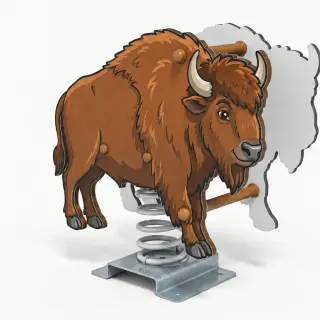 Bison Spring Rider - Durable Outdoor Playground Rocker — HonPlay