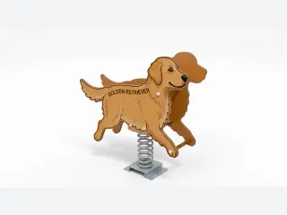 Golden Retriever Spring Rider - Animal Themed Playground Equipment — HonPlay