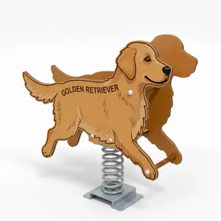 Golden Retriever Spring Rider - Animal Themed Playground Equipment — HonPlay