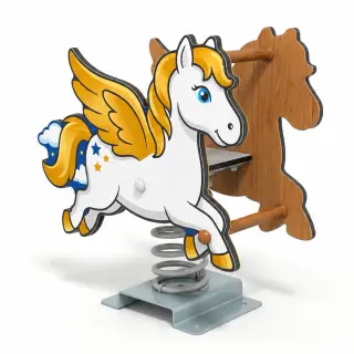 Pegasus Spring Rider - Freestanding Outdoor Playground Equipment — HonPlay