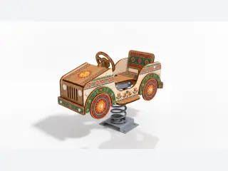 Folk Art Wooden Spring Rider - Themed Outdoor Playground Equipment — HonPlay