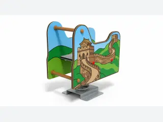 Great Wall Theme Spring Rider - Durable Outdoor Playground Rocker — HonPlay