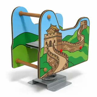 Great Wall Theme Spring Rider - Durable Outdoor Playground Rocker — HonPlay