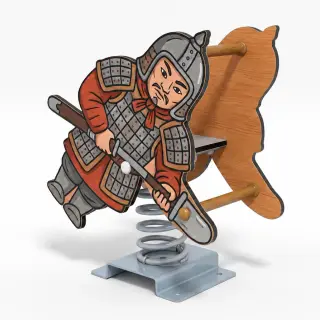 Ancient Warrior Spring Rider - Themed Outdoor Playground Equipment — HonPlay