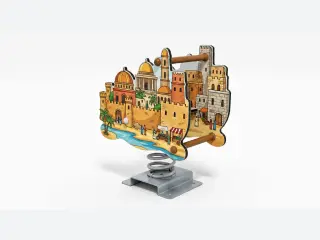 Old City Theme Spring Rider - Commercial Outdoor Playground Equipment — HonPlay
