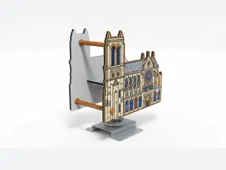 Notre Dame Cathedral Spring Rider - Themed Outdoor Playground Equipment — HonPlay
