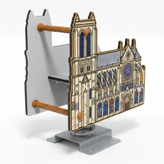 Notre Dame Cathedral Spring Rider - Themed Outdoor Playground Equipment — HonPlay