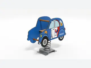 French Car Spring Rider - Imaginative Outdoor Playground Equipment — HonPlay