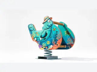 Manatee Ocean Spring Rider - Interactive Outdoor Playground Rocker — HonPlay