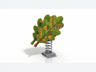 Oak Leaf Spring Rider - Nature-Themed Freestanding Playground Equipment — HonPlay
