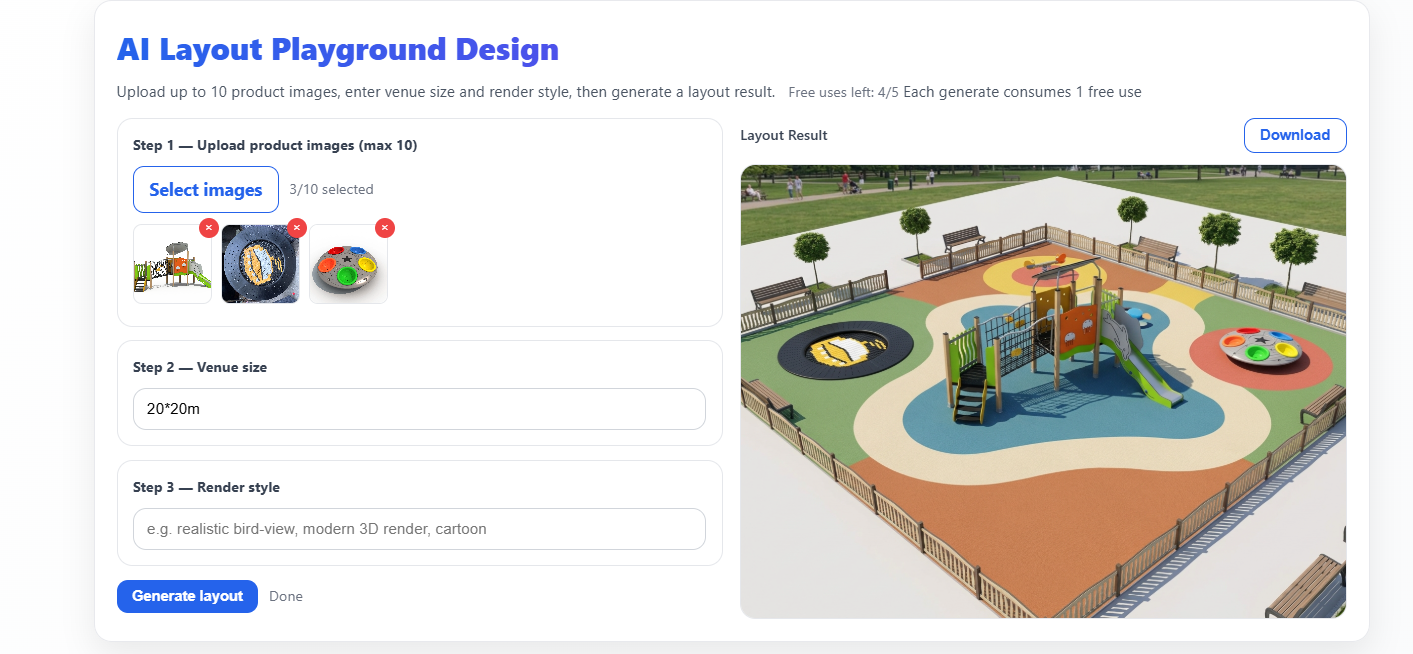 AI Layout usage guide