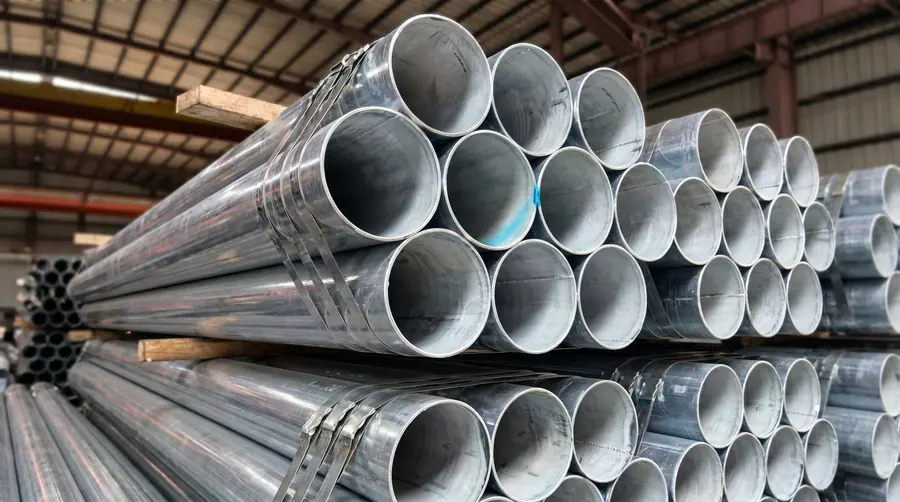 Hot-dip galvanized steel pipes used for playground structures
