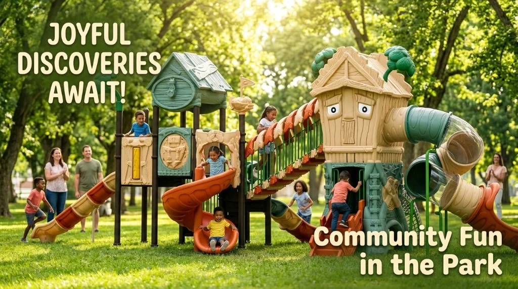 Enchanted Forest playset in a community park