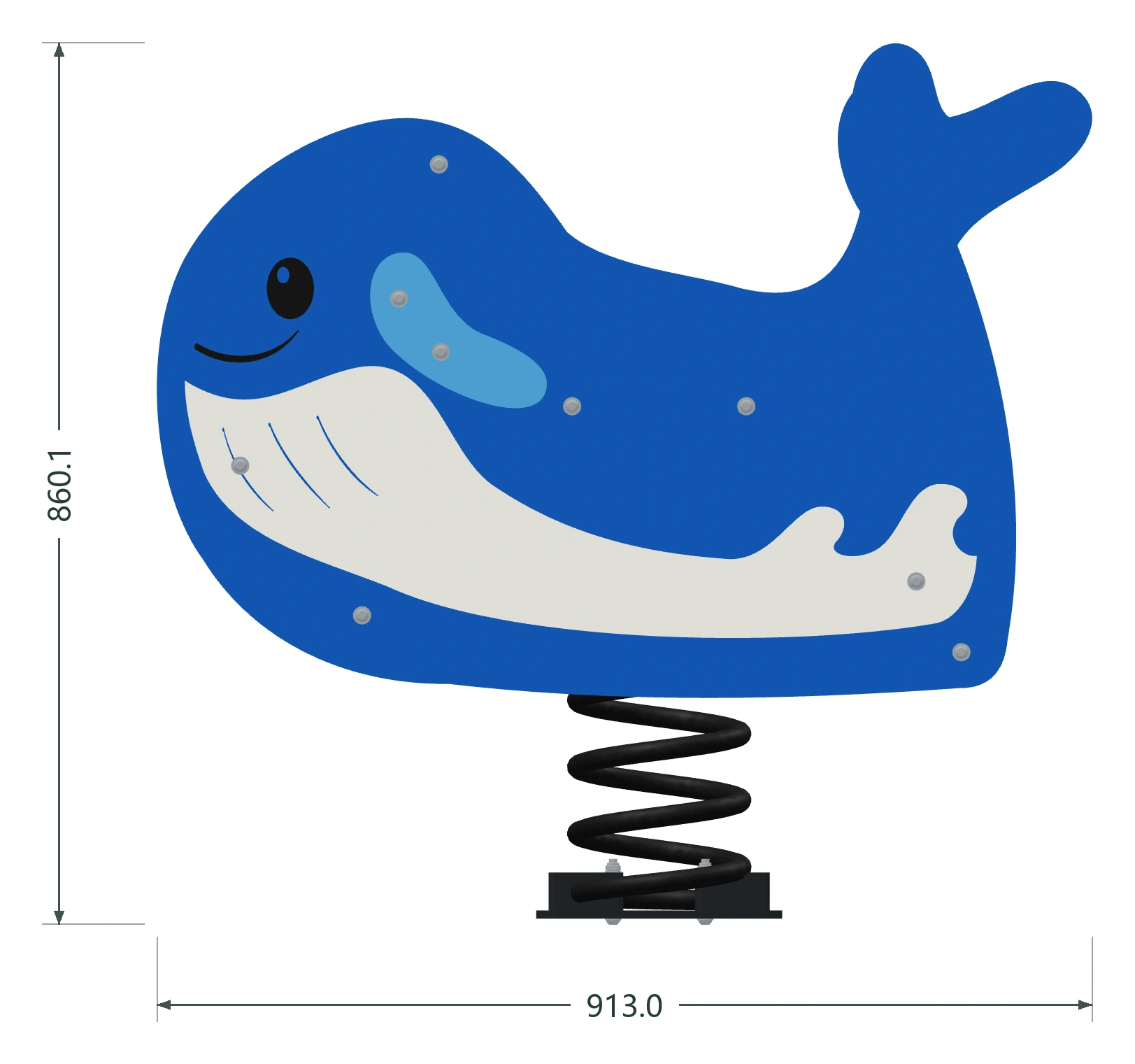 Blue Whale side reference view