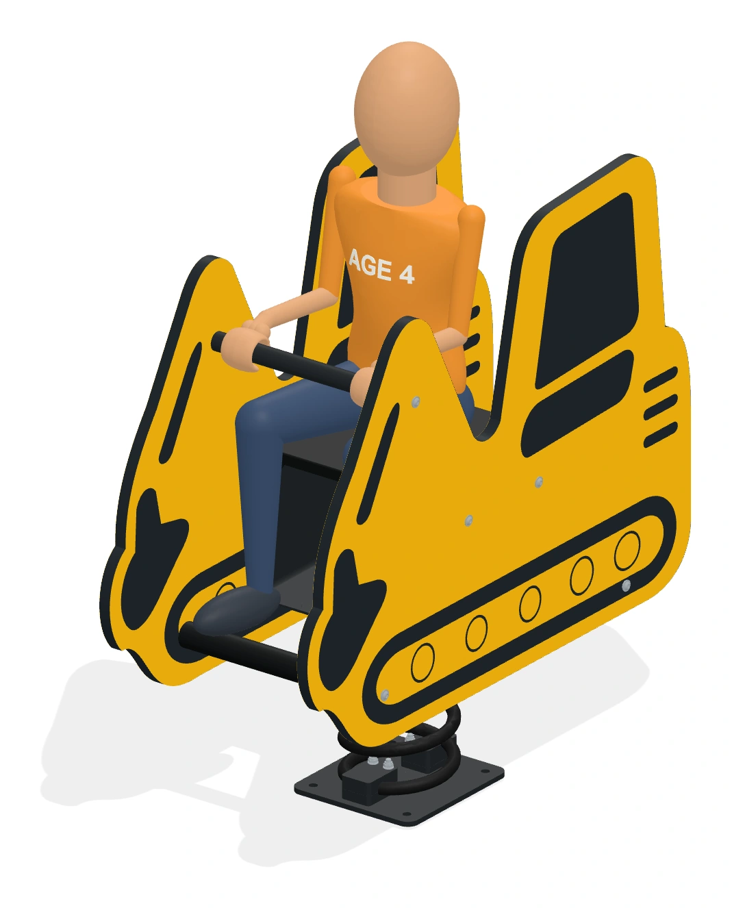 Little Excavator static child reference illustration