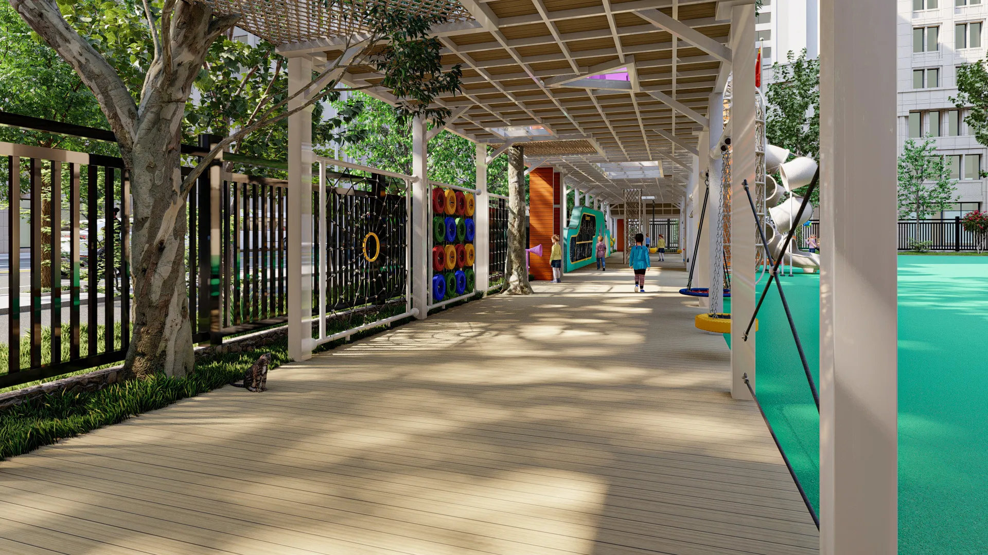 windmill adventure elevated playground multi functional, Corrosion-resistant, Durable Steel, Low Maintenance by HonPlay - installation and use case