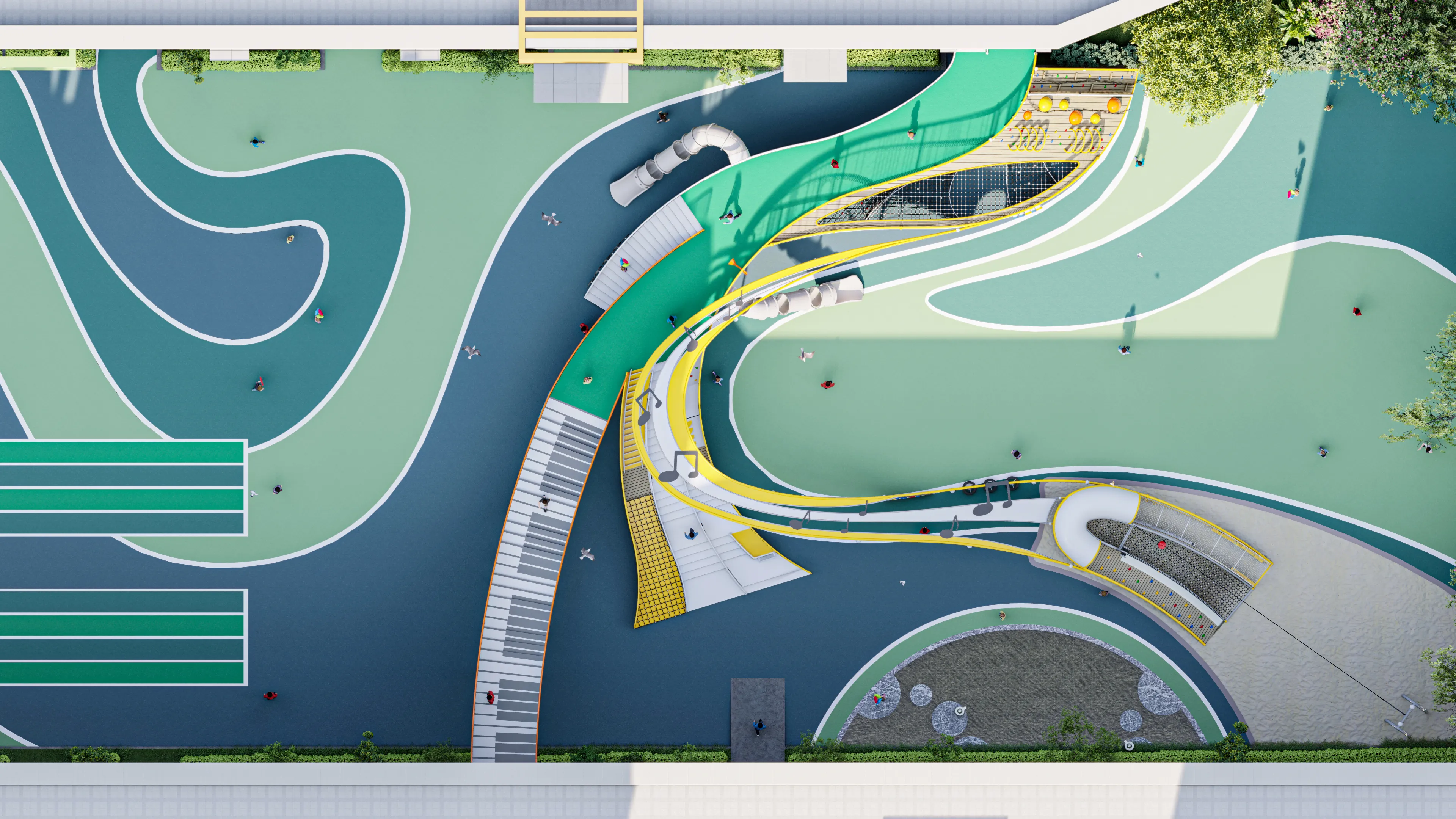 Musical Theme Outdoor Playground Equipment - Custom Community Park Solution for Singapore Urban Spaces