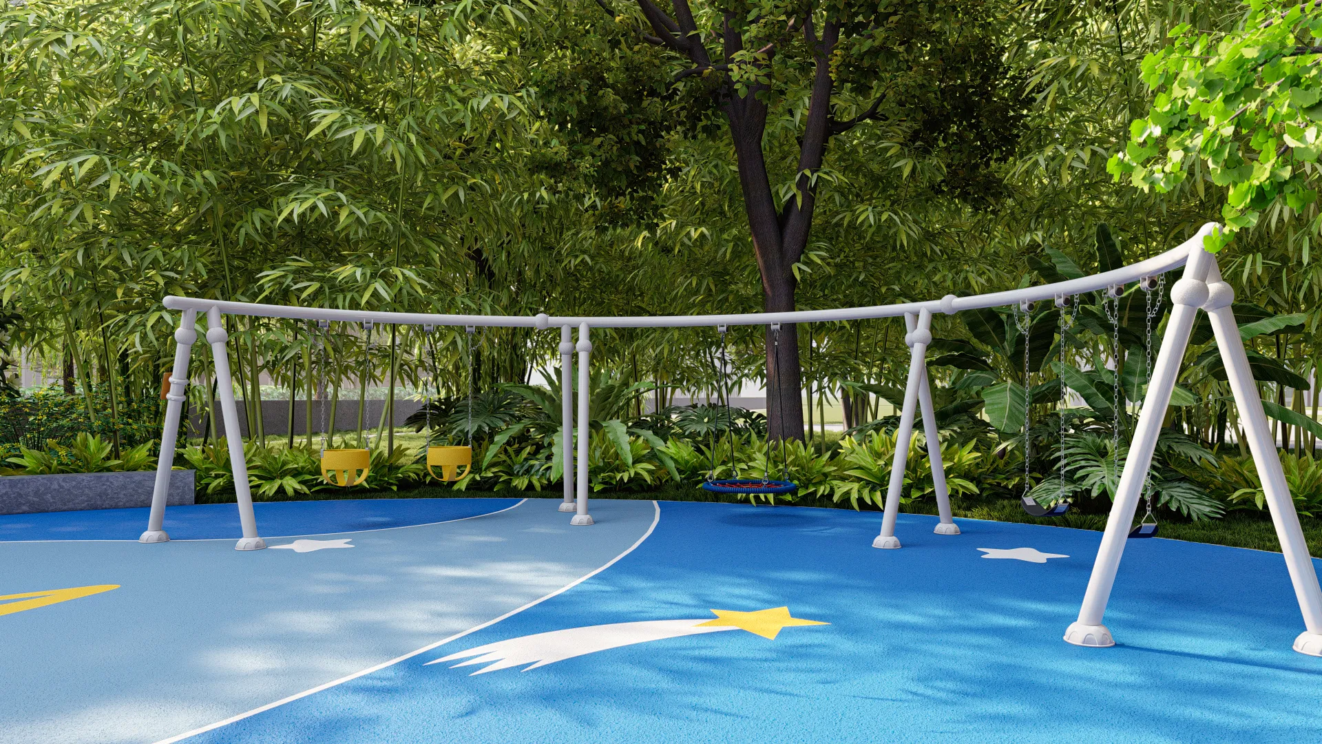 outdoor fitness playground combo multi functional, Corrosion-resistant, Durable Steel, Low Maintenance by HonPlay - safety certification and compliance