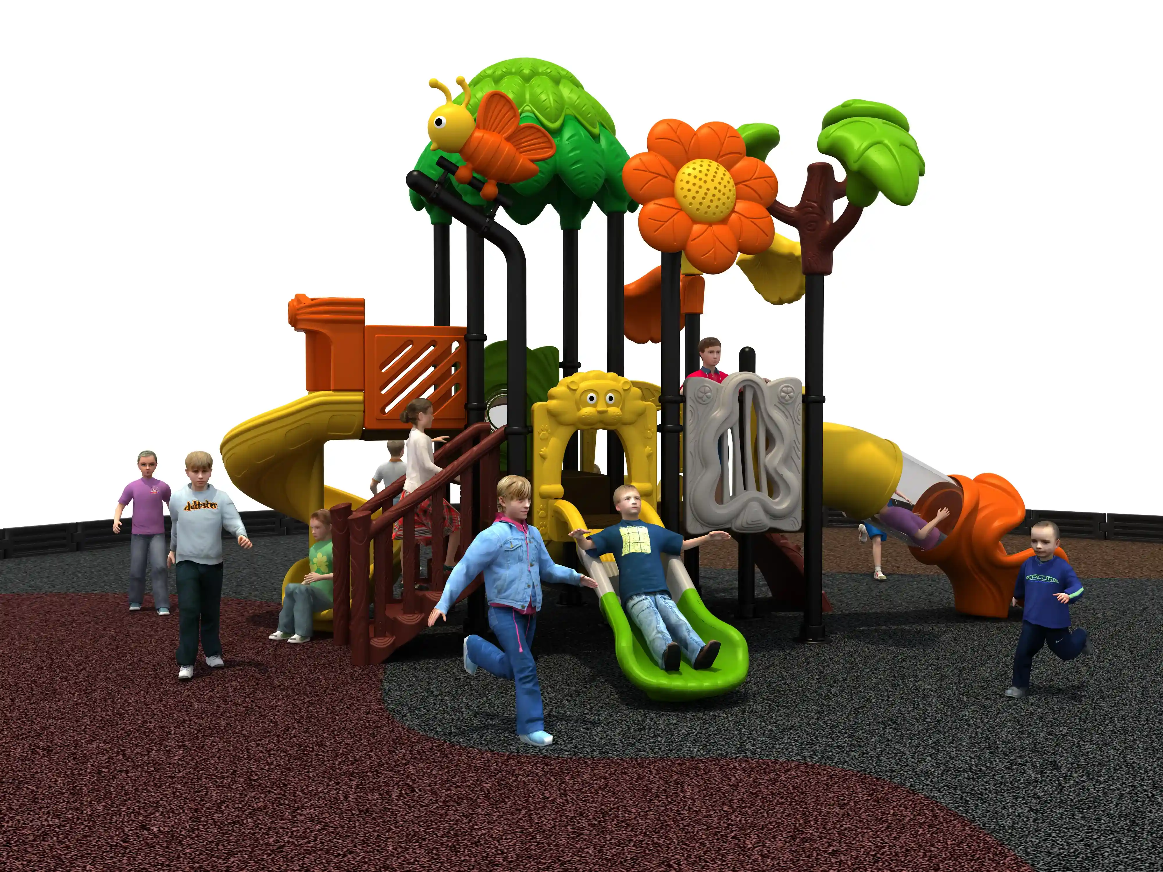 Nature-Themed Forest Adventure Playground - Outdoor Commercial Play Equipment for Warsaw Public Parks - Playground equipment by HonPlay