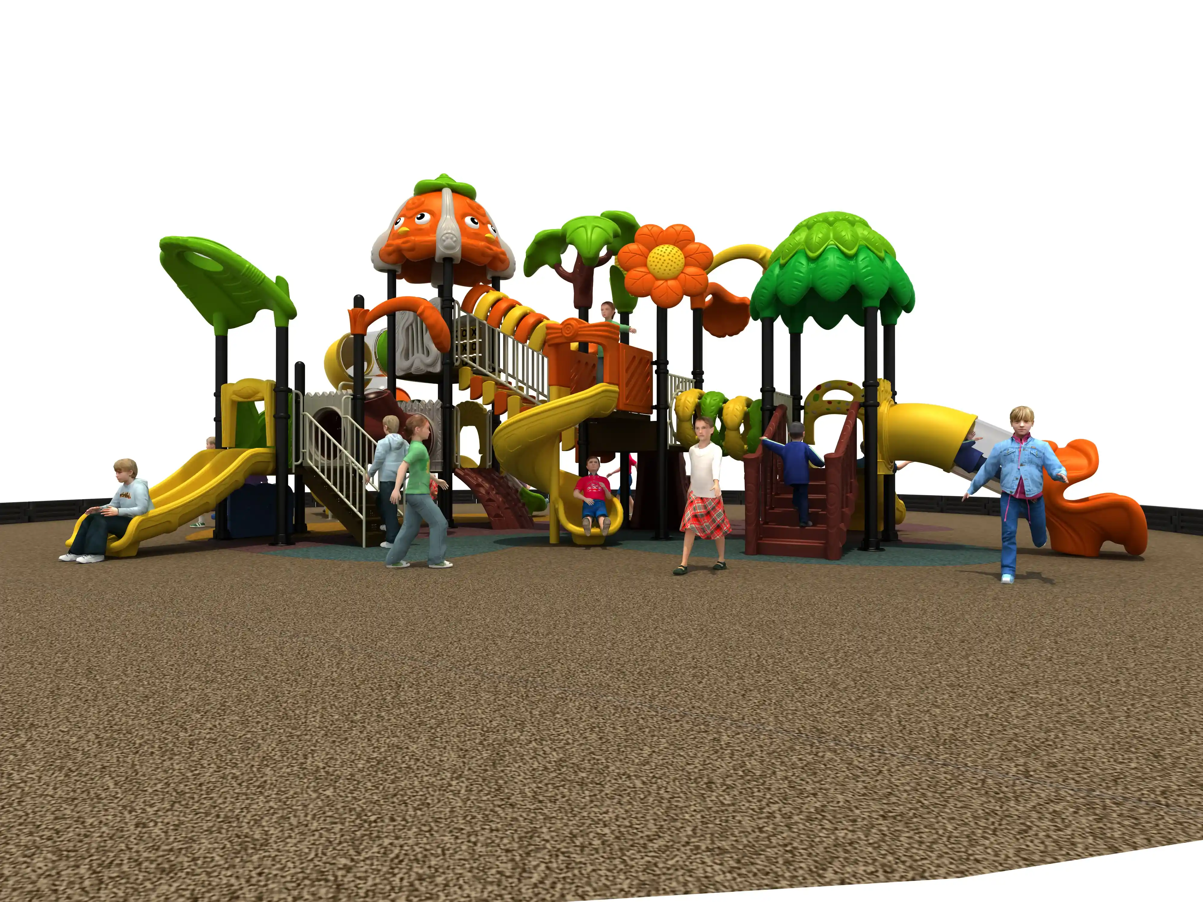 harvest theme outdoor playground equipment large multi funct, Rotomolded, Smooth Finish, Safe Plastic by HonPlay - installation and use case