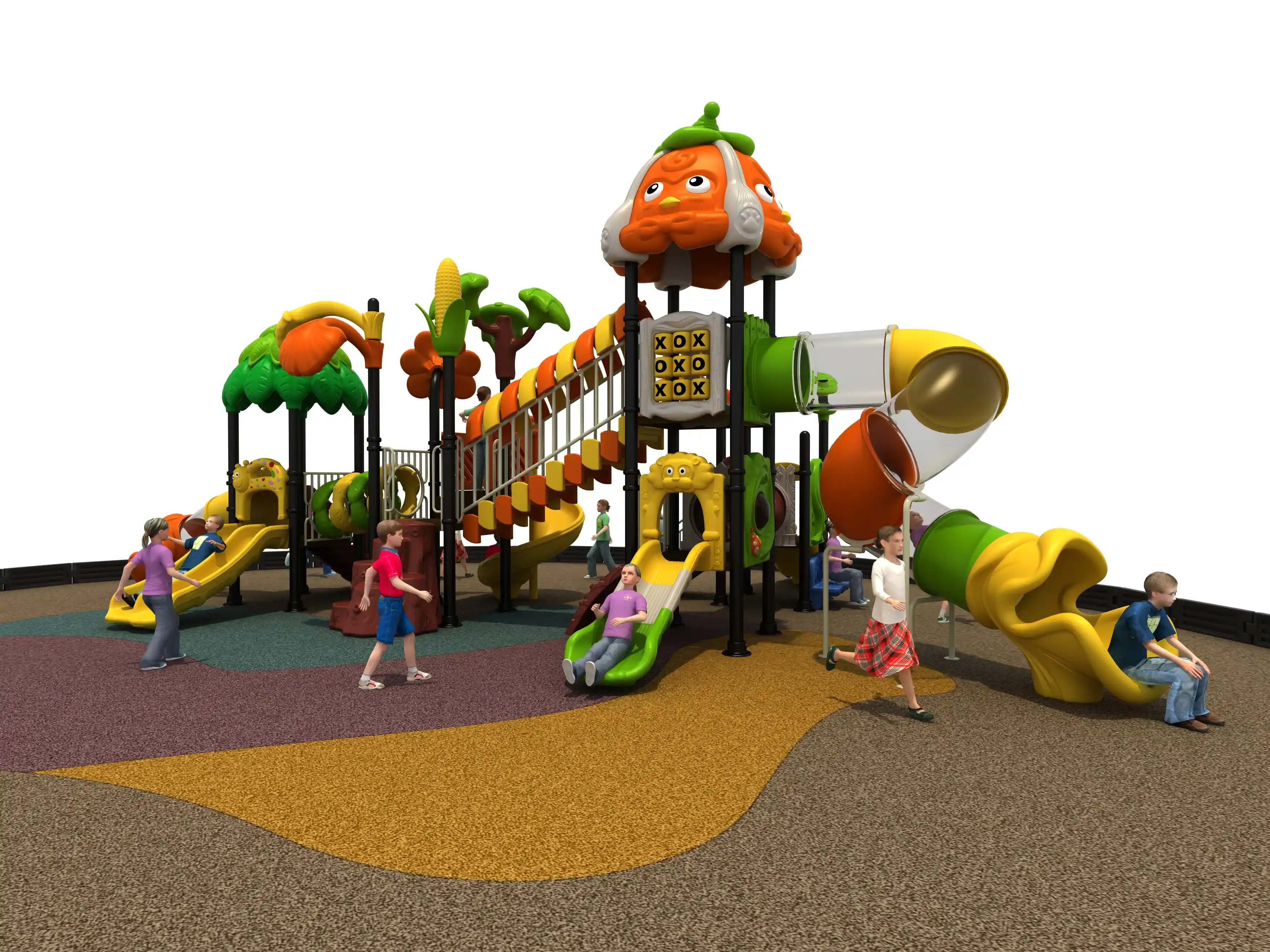 Harvest Theme Outdoor Playground Equipment - Large Multi-Functional Play Structure for Riyadh Community Parks - Playground equipment by HonPlay