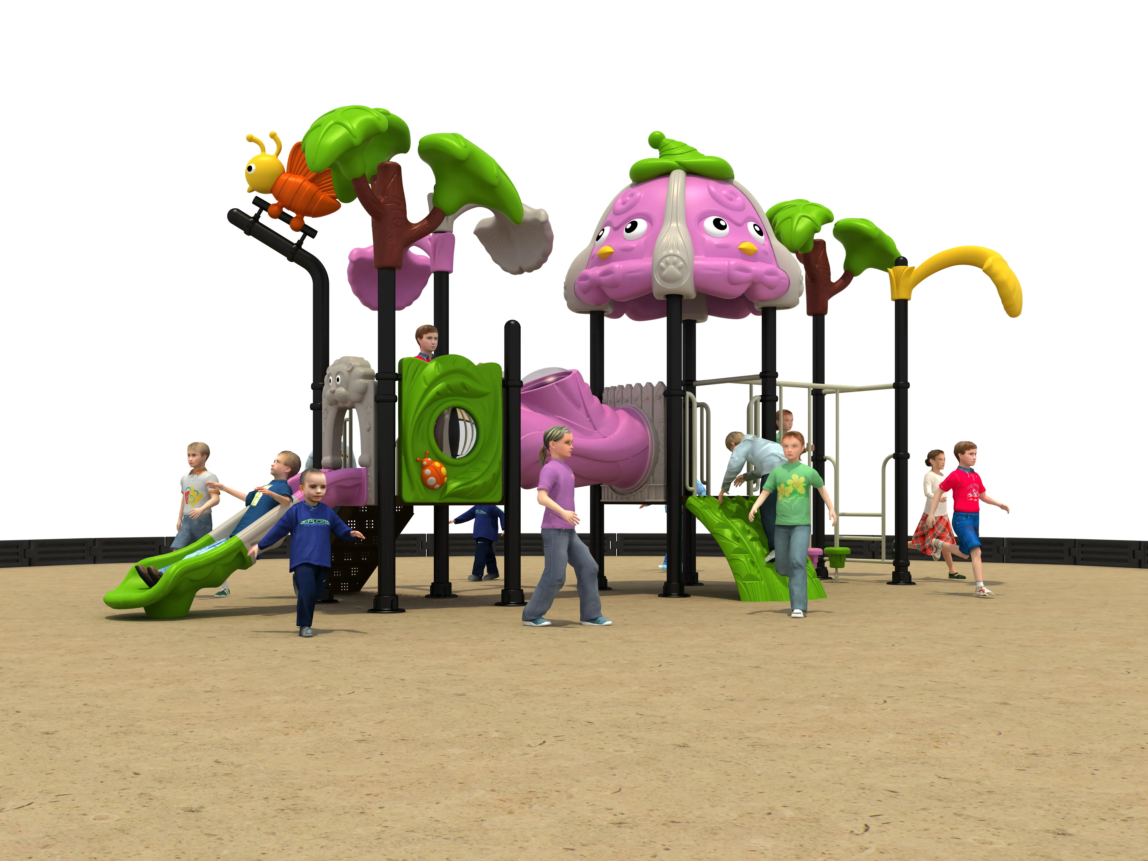 Enchanted Forest Outdoor Playground - Durable Commercial Play Equipment for Warsaw Public Parks - Playground equipment by HonPlay