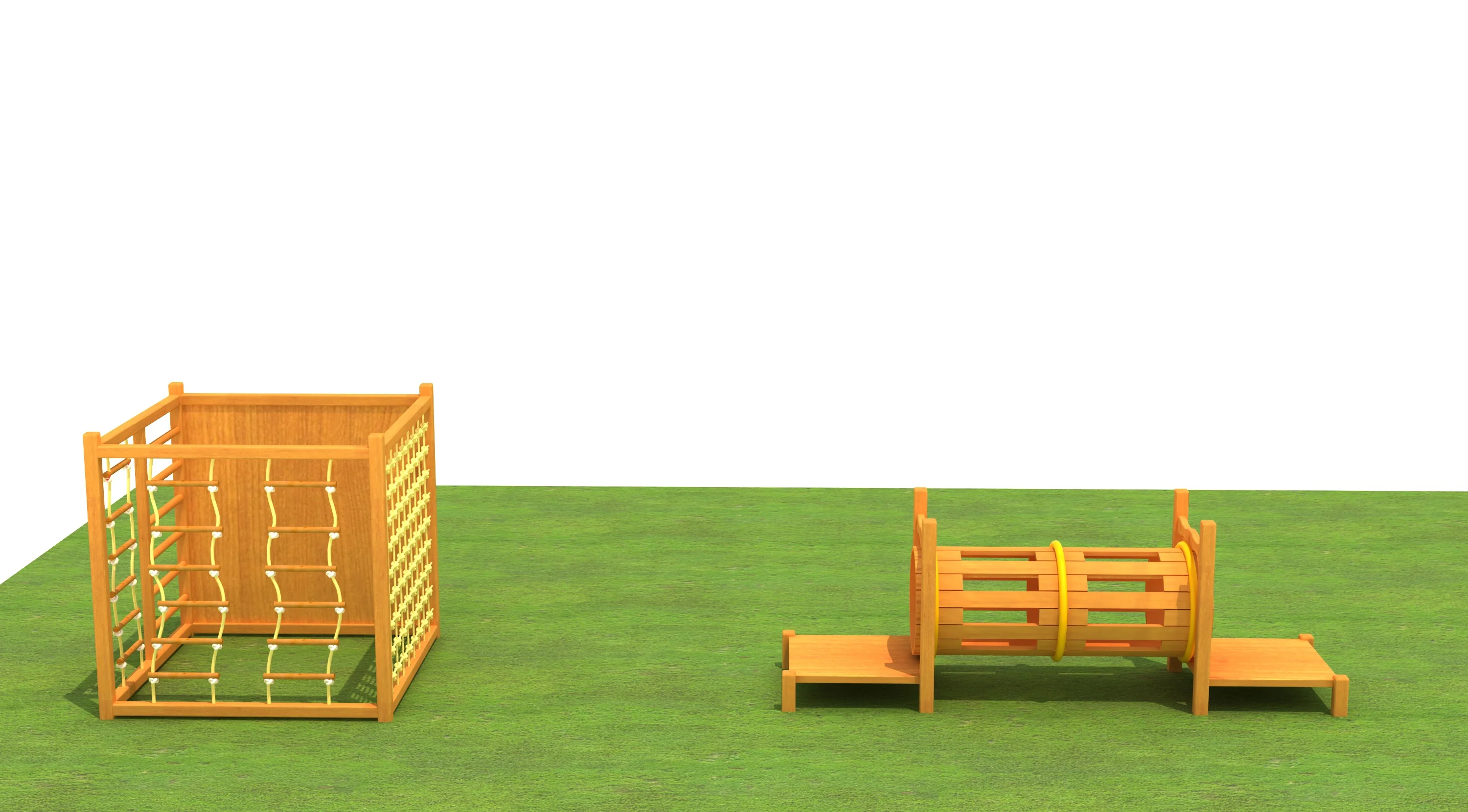 wooden cube climbing frame multi functional, Natural Wood, Sustainable, Biophilic Design by HonPlay - additional product views