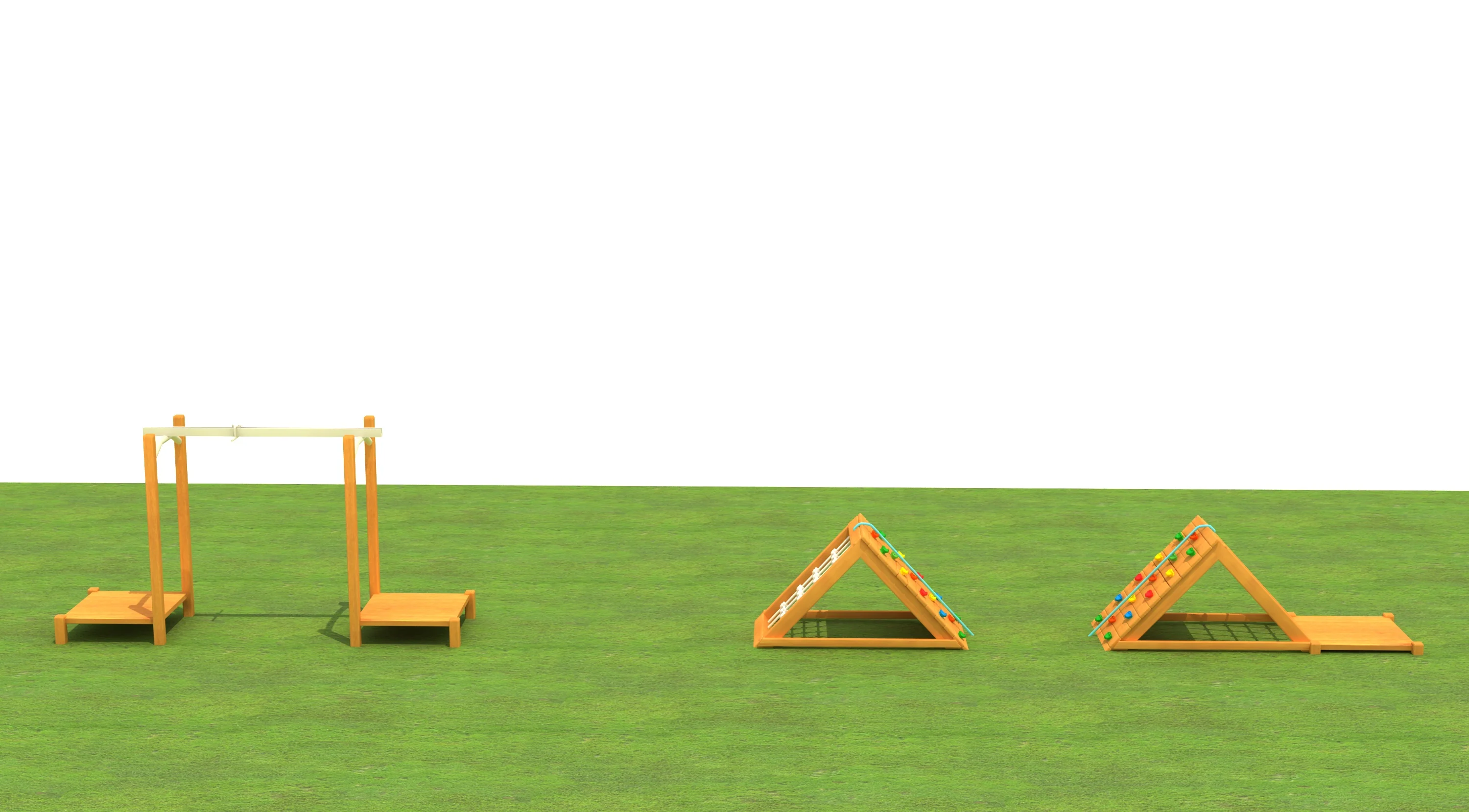 wooden cube climbing frame multi functional, Natural Wood, Sustainable, Biophilic Design by HonPlay - additional product views