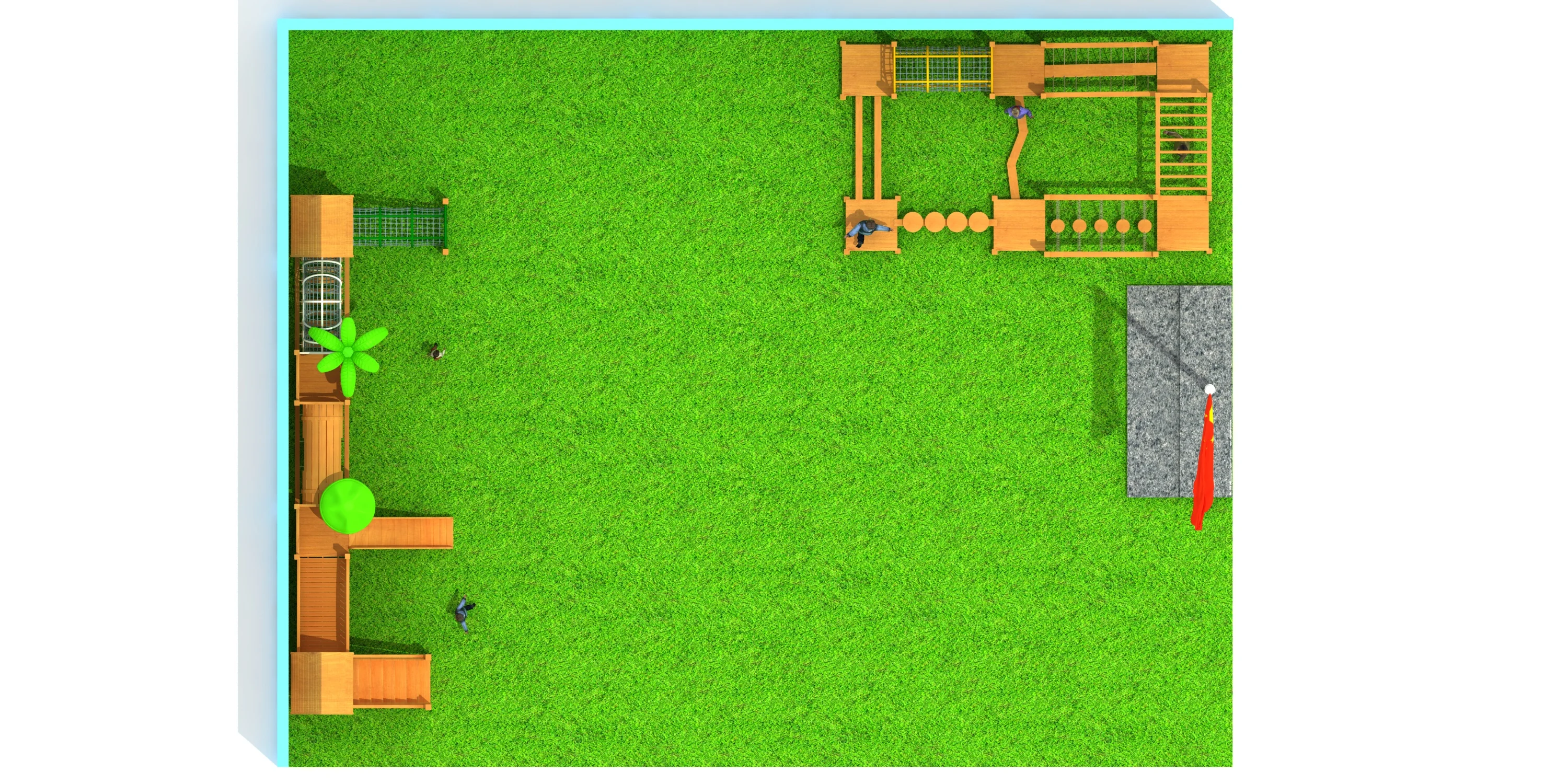 multi functional outdoor climbing wall panel, Natural Wood, Sustainable, Biophilic Design by HonPlay - material and finish details