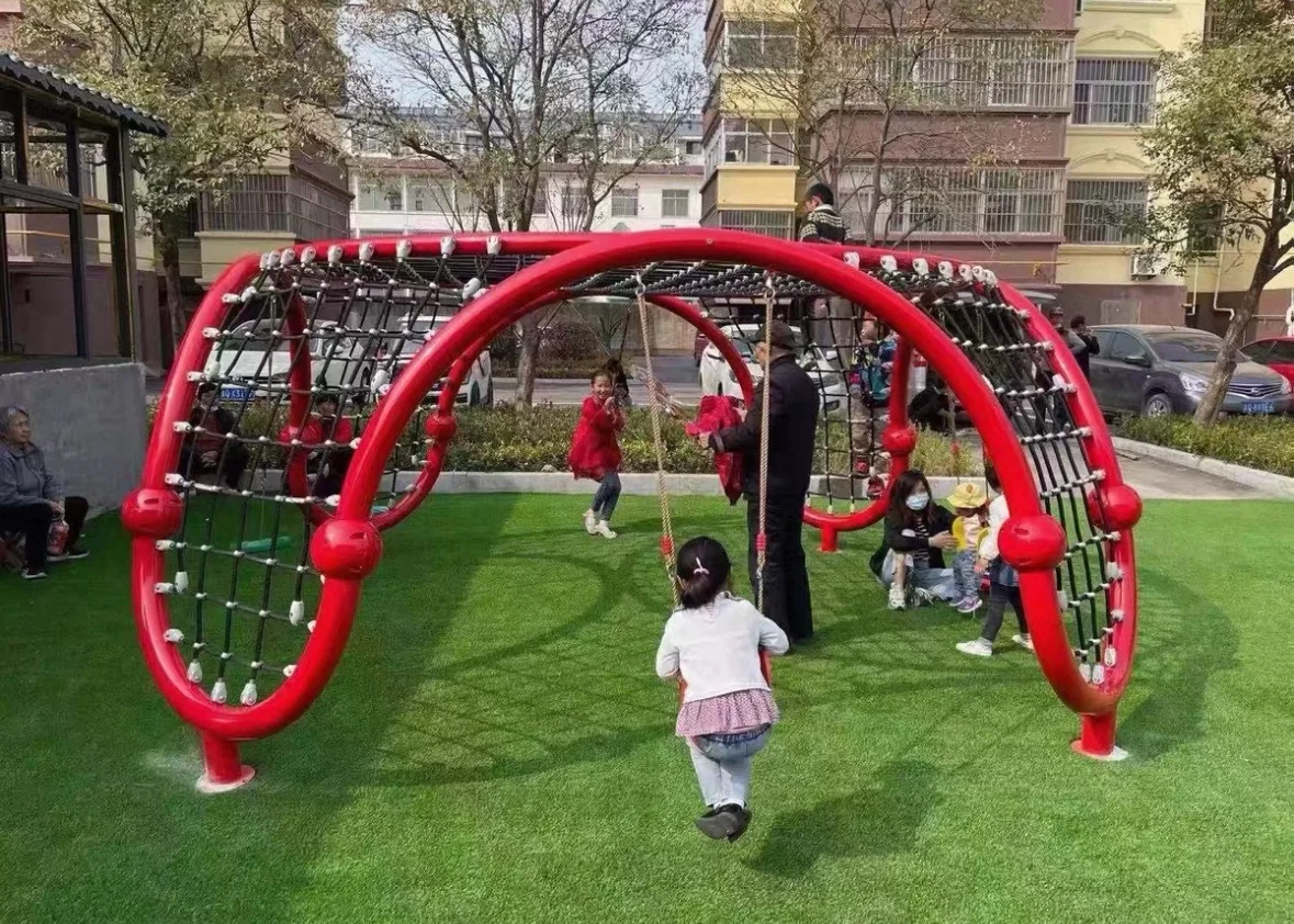 arched rope climbing frame swing commercial, High-tensile, Adventure Climbing, Flexible Mesh by HonPlay - full product view