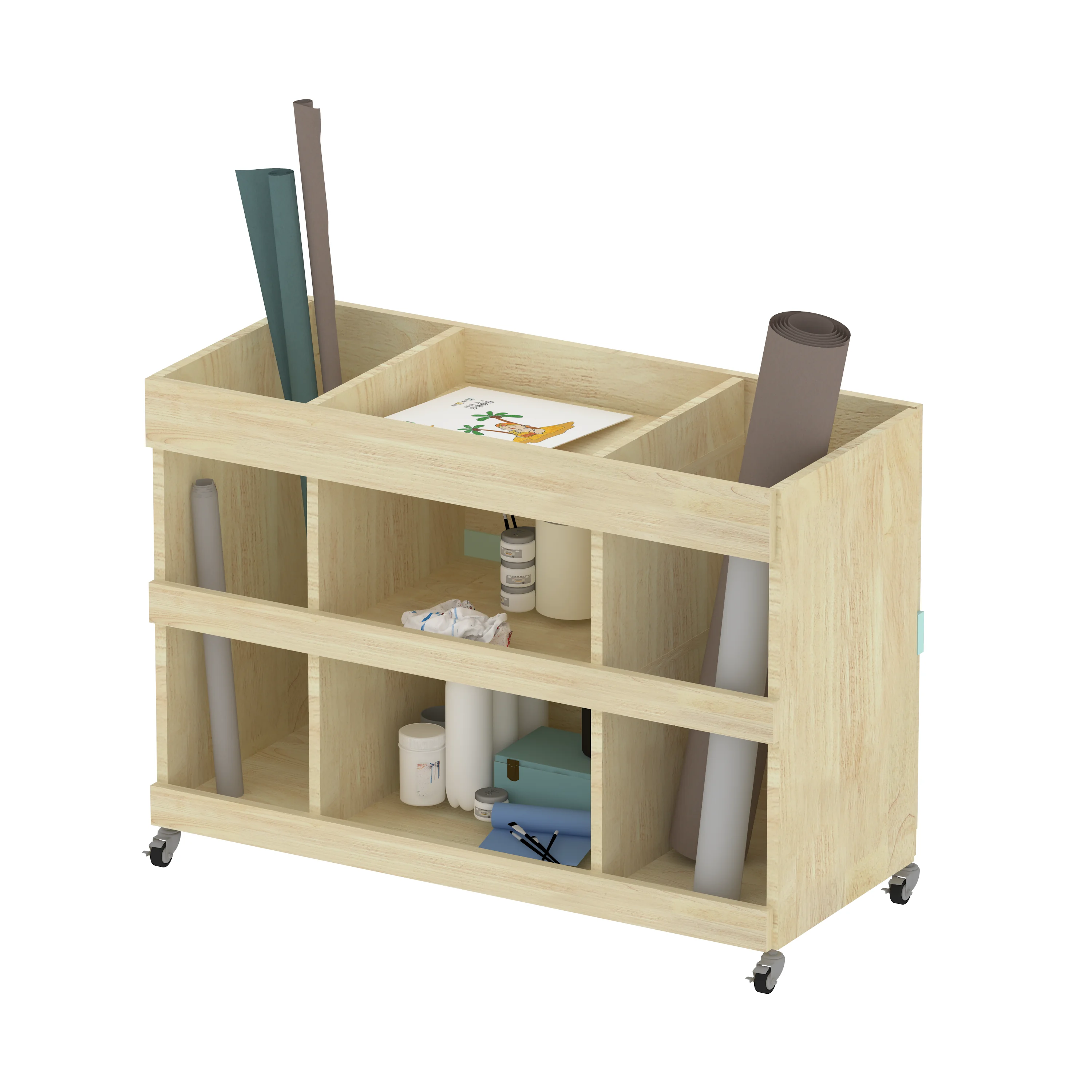 wooden art supply storage shelf educational, Park Benches, Rest Area, Urban Furniture by HonPlay - safety certification and compliance