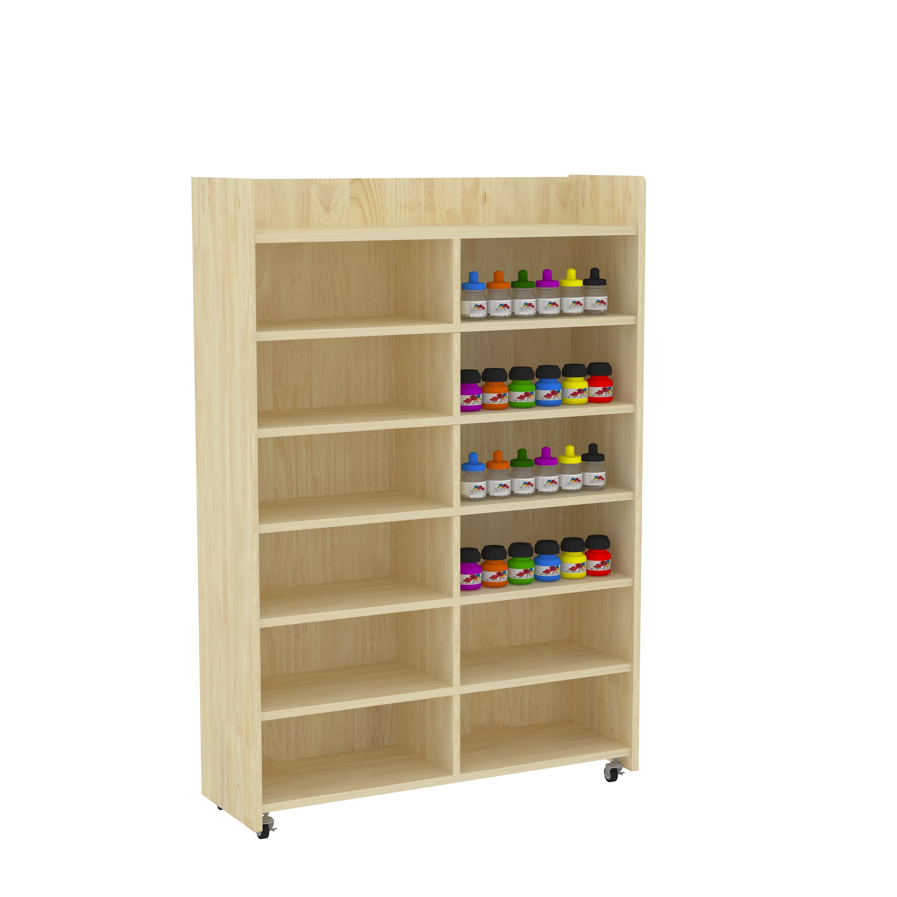 mobile wooden art supply storage cabinet, Park Benches, Rest Area, Urban Furniture by HonPlay - full product view
