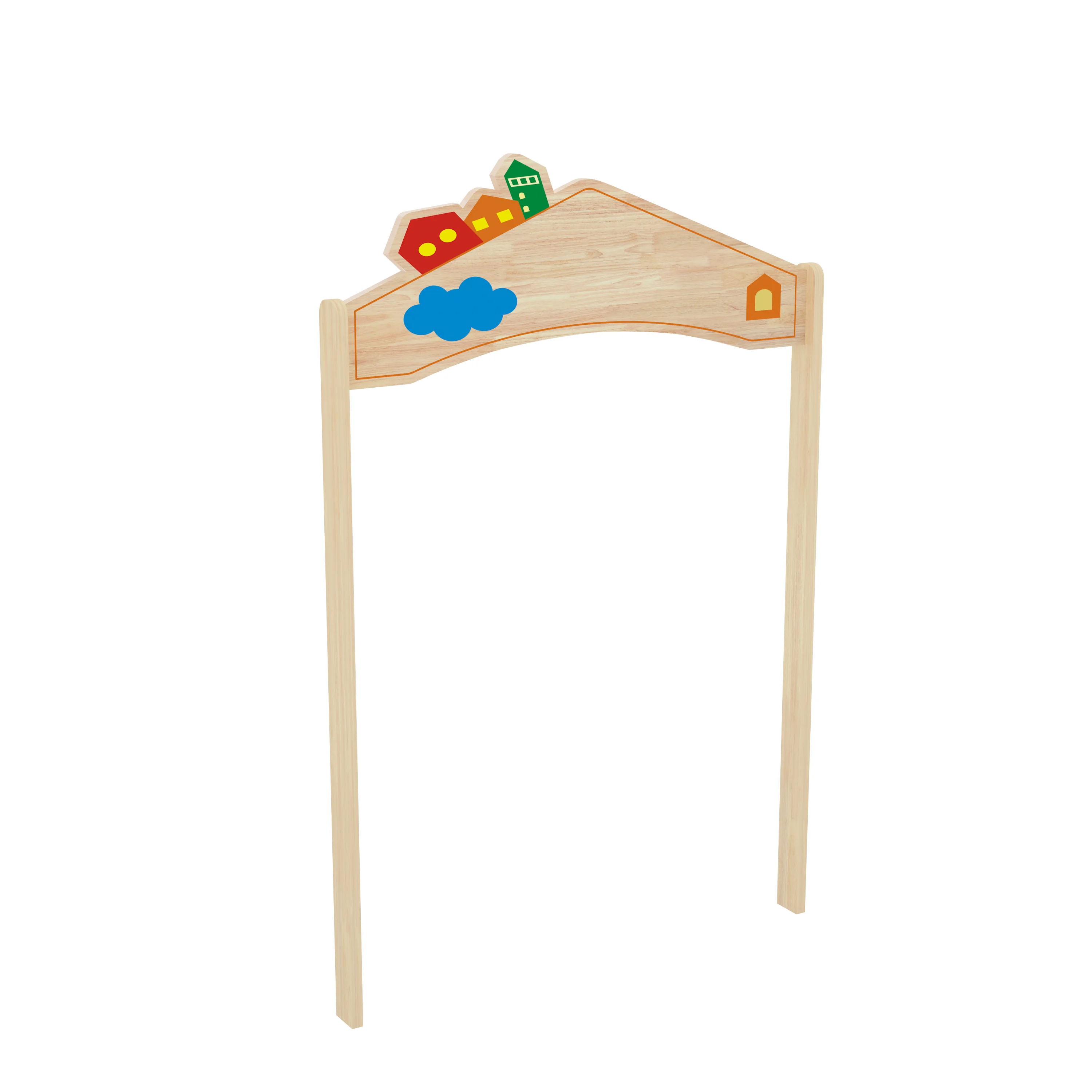 wooden playground entrance arch decorative play, Park Benches, Rest Area, Urban Furniture by HonPlay - full product view