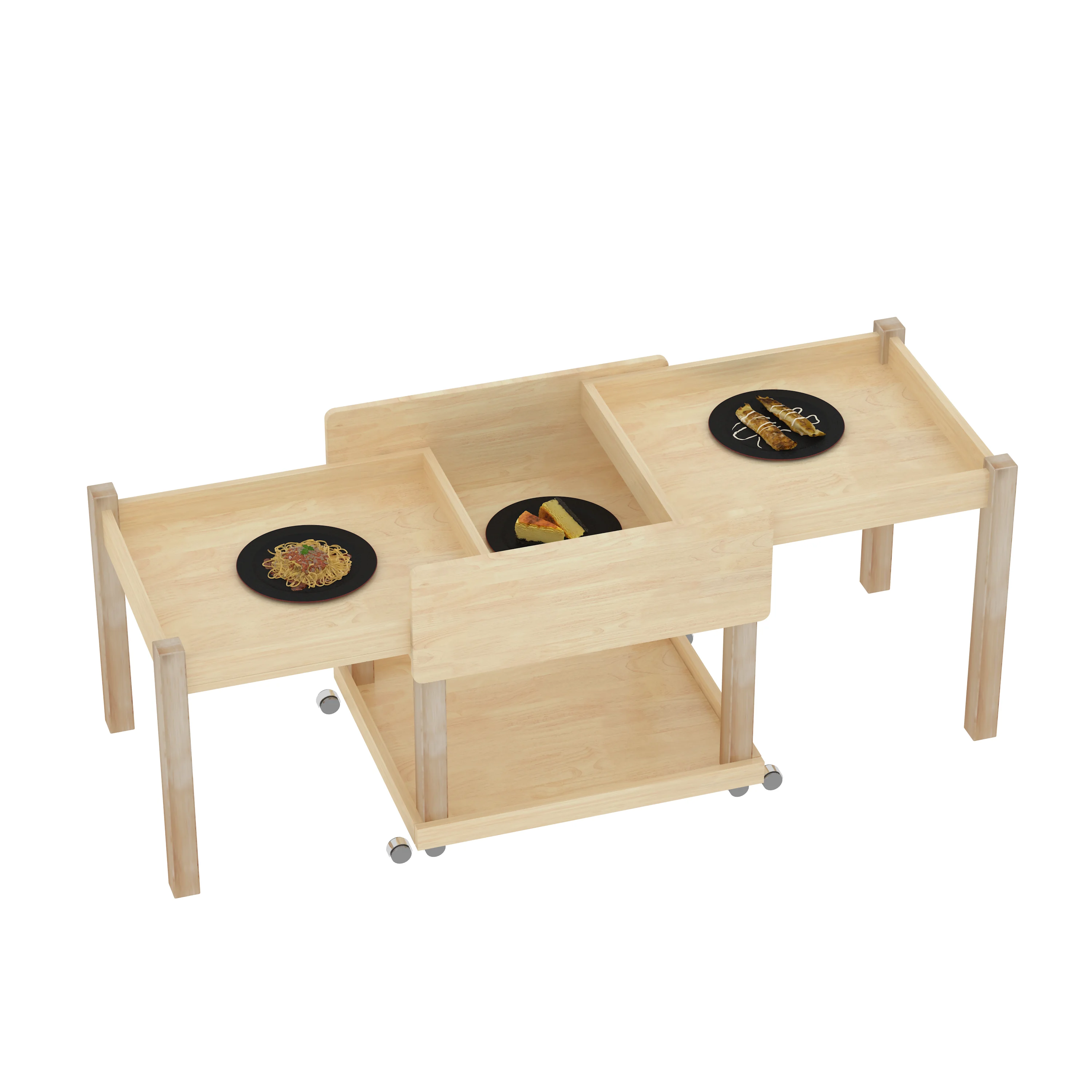 wooden role play serving cart educational, Park Benches, Rest Area, Urban Furniture by HonPlay - material and finish details