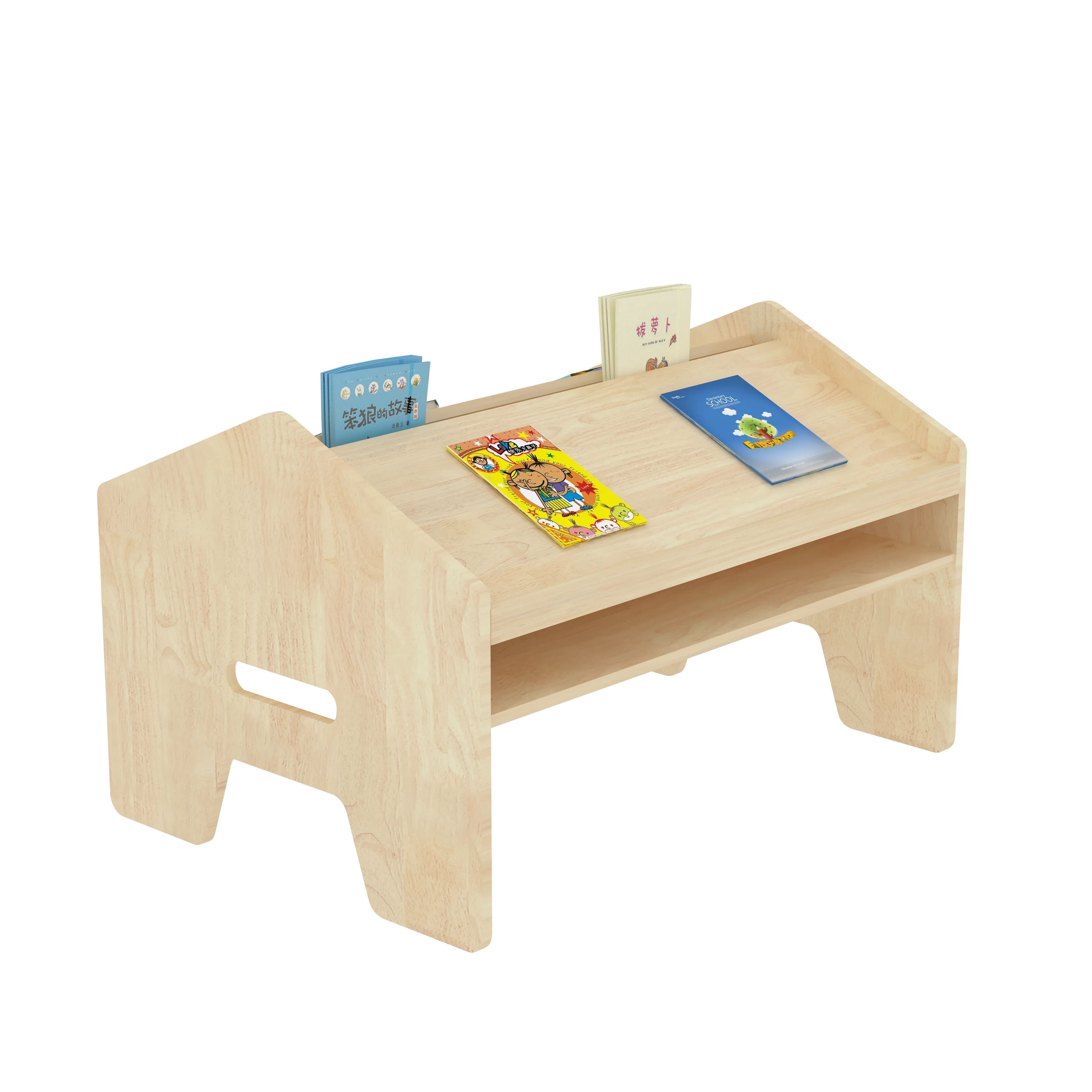wooden children reading table stool set, Park Benches, Rest Area, Urban Furniture by HonPlay - material and finish details