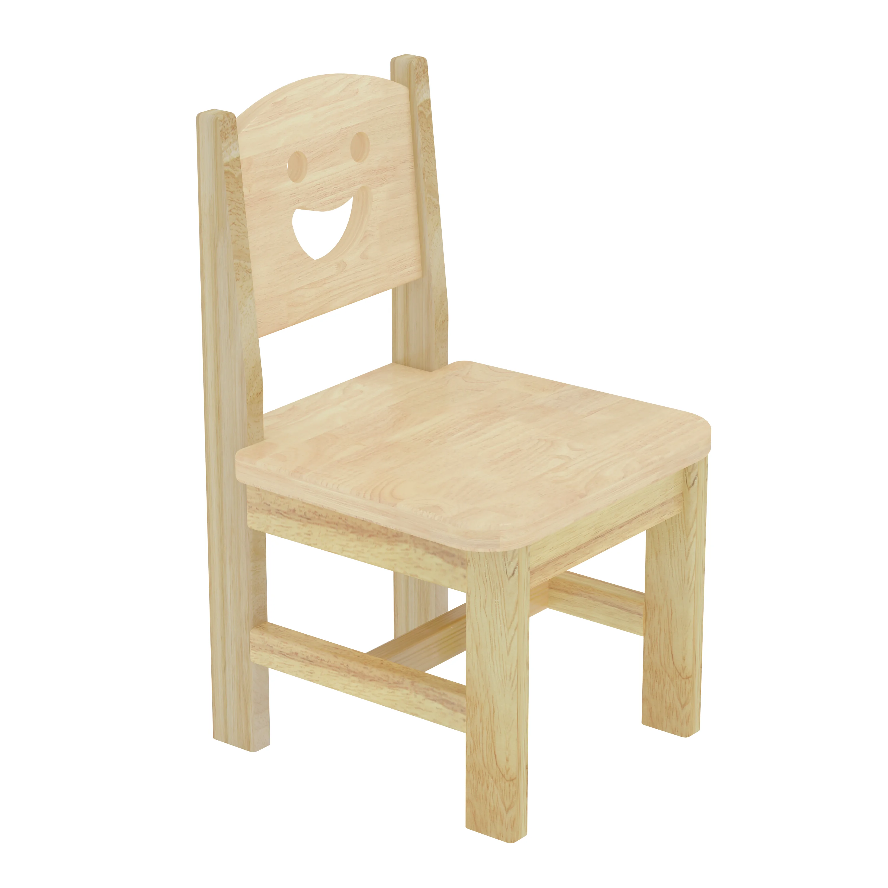 smiley face wooden kids chair durable, Park Benches, Rest Area, Urban Furniture by HonPlay - full product view