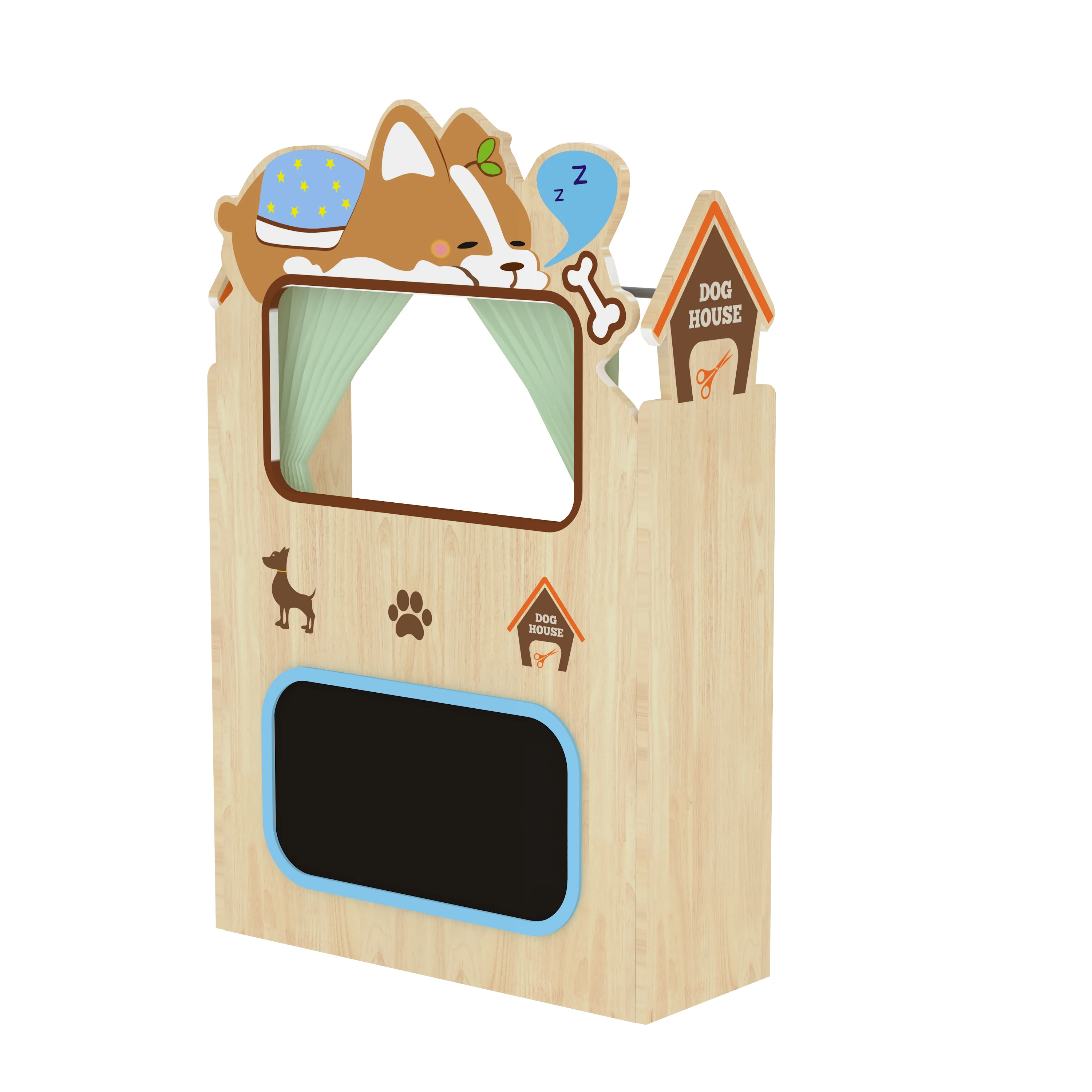 raccoon house wooden bookshelf kids storage, Park Benches, Rest Area, Urban Furniture by HonPlay - material and finish details