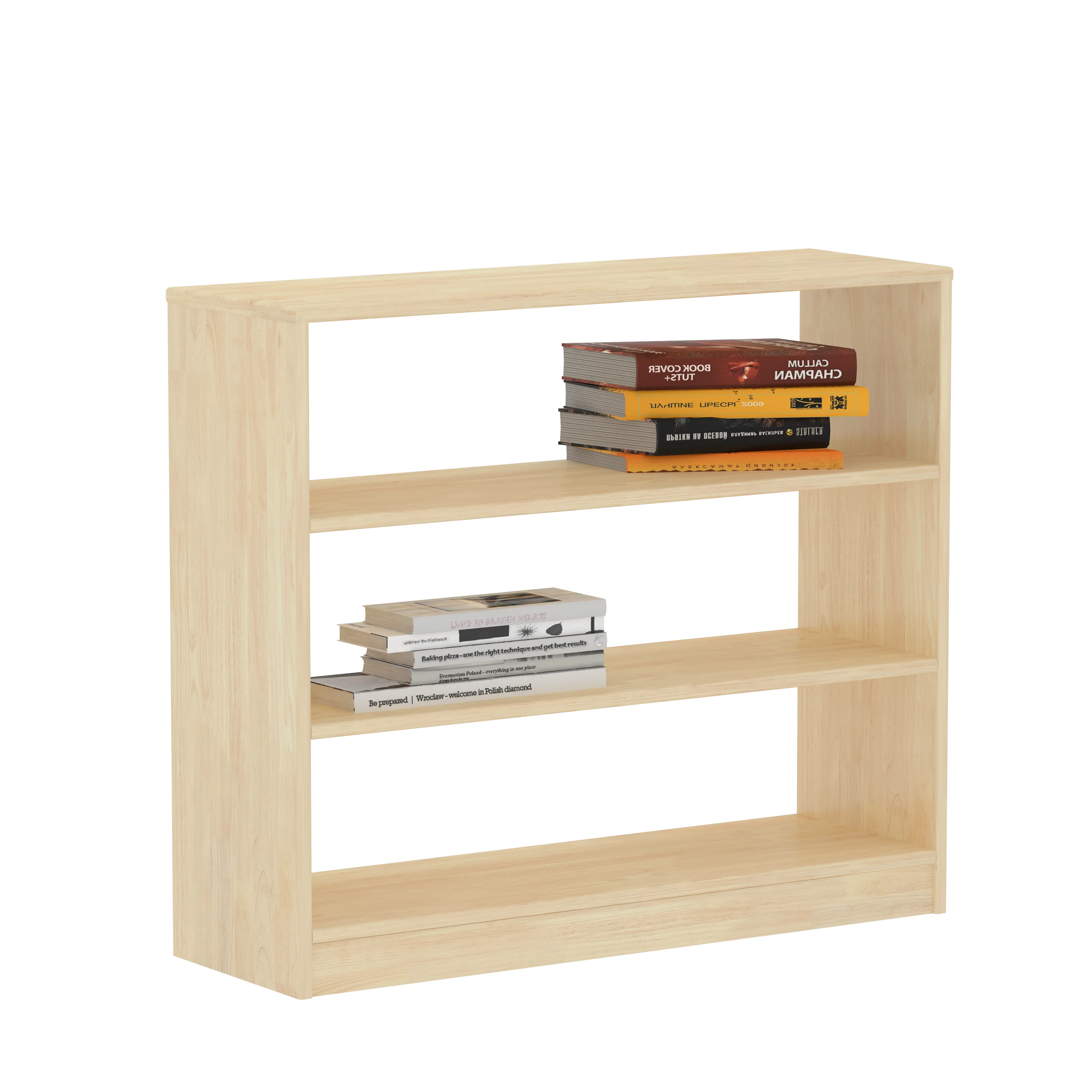 3-Tier Wooden Children's Bookshelf - Durable Indoor Library Furniture for Berlin Kindergarten Market - Playground equipment by HonPlay
