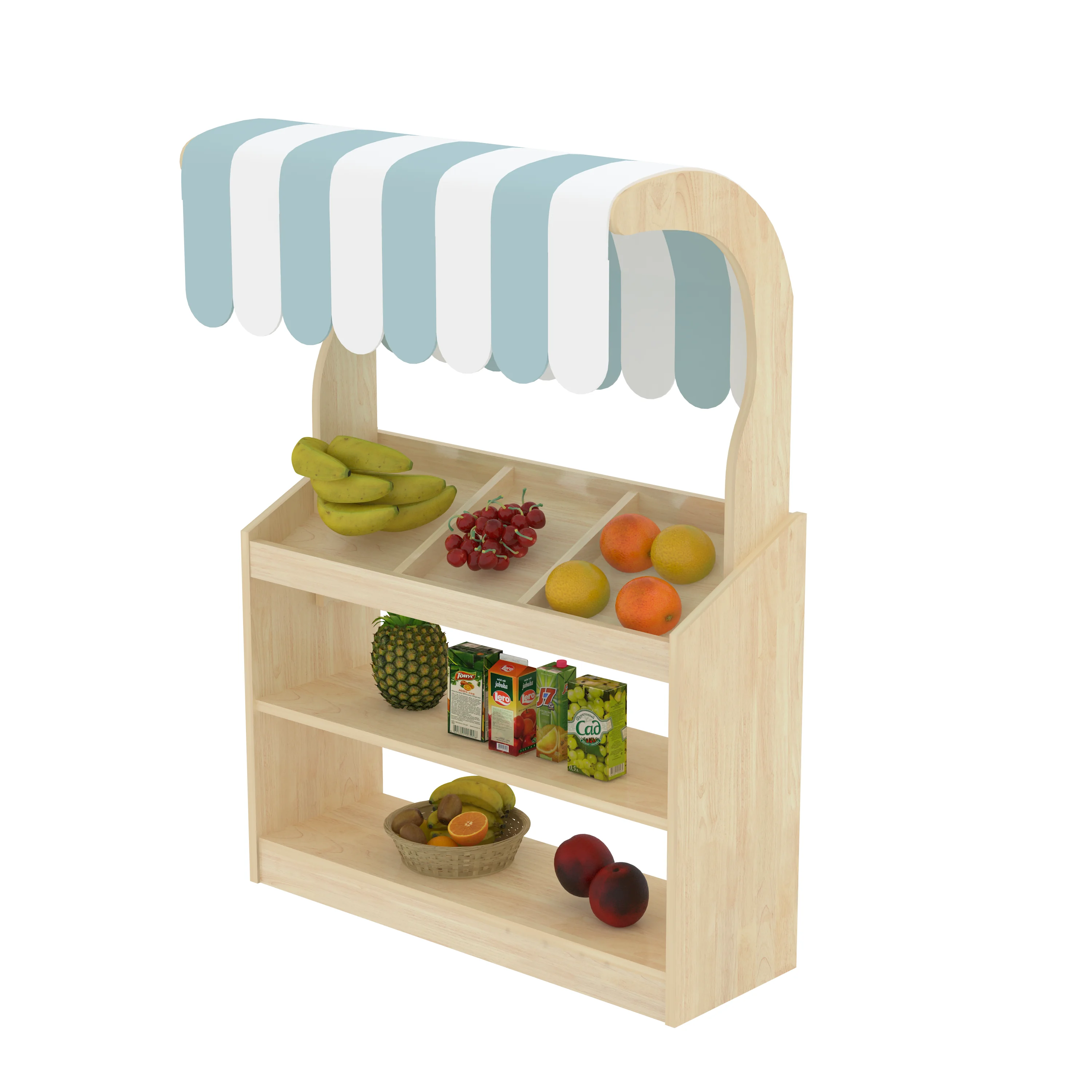 wooden kids market stall educational role, Park Benches, Rest Area, Urban Furniture by HonPlay - safety certification and compliance