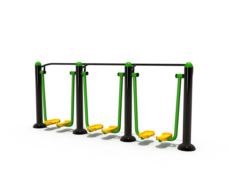 triple air walker outdoor fitness equipment, Outdoor Gym, Exercise, Community Fitness by HonPlay - full product view