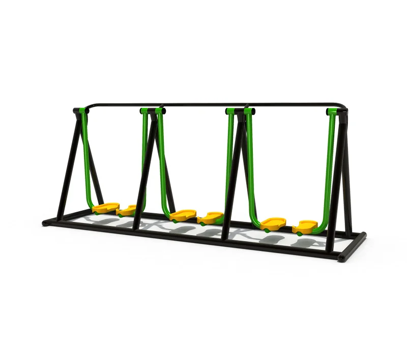 triple air walker outdoor fitness station, Outdoor Gym, Exercise, Community Fitness by HonPlay - full product view
