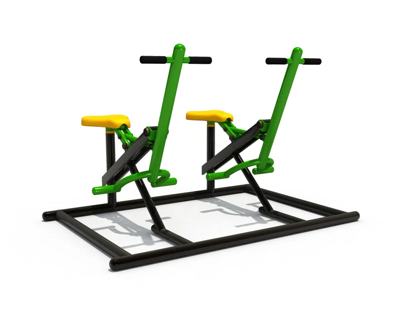 outdoor double horse rider fitness station, Outdoor Gym, Exercise, Community Fitness by HonPlay - full product view