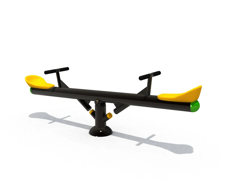 classic two seat seesaw durable outdoor playground equipment, Outdoor Gym, Exercise, Community Fitness by HonPlay - full product view
