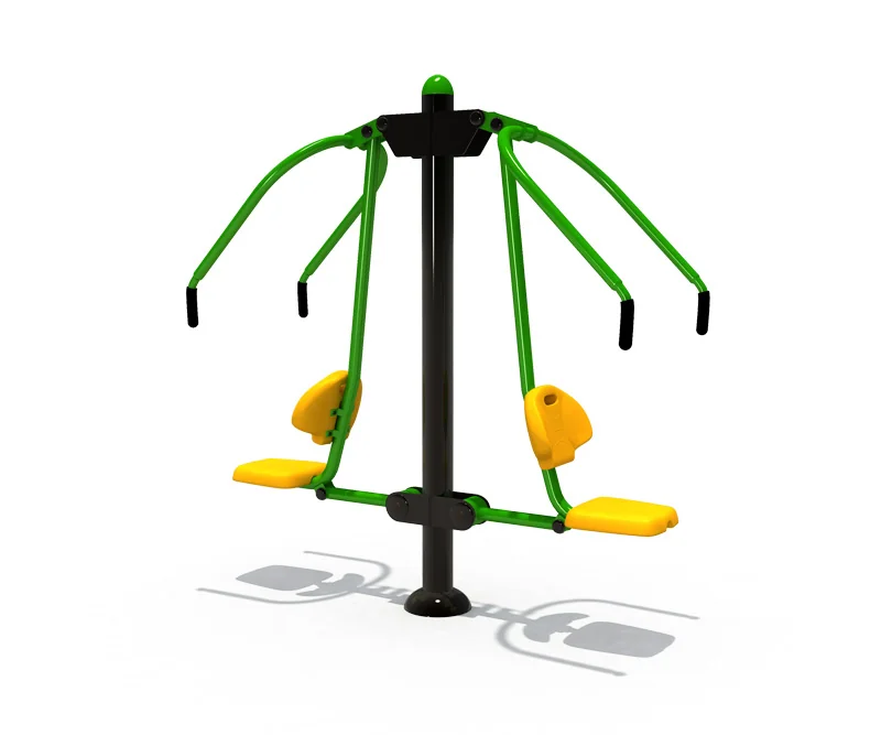 outdoor double chest press station commercial, Outdoor Gym, Exercise, Community Fitness by HonPlay - full product view