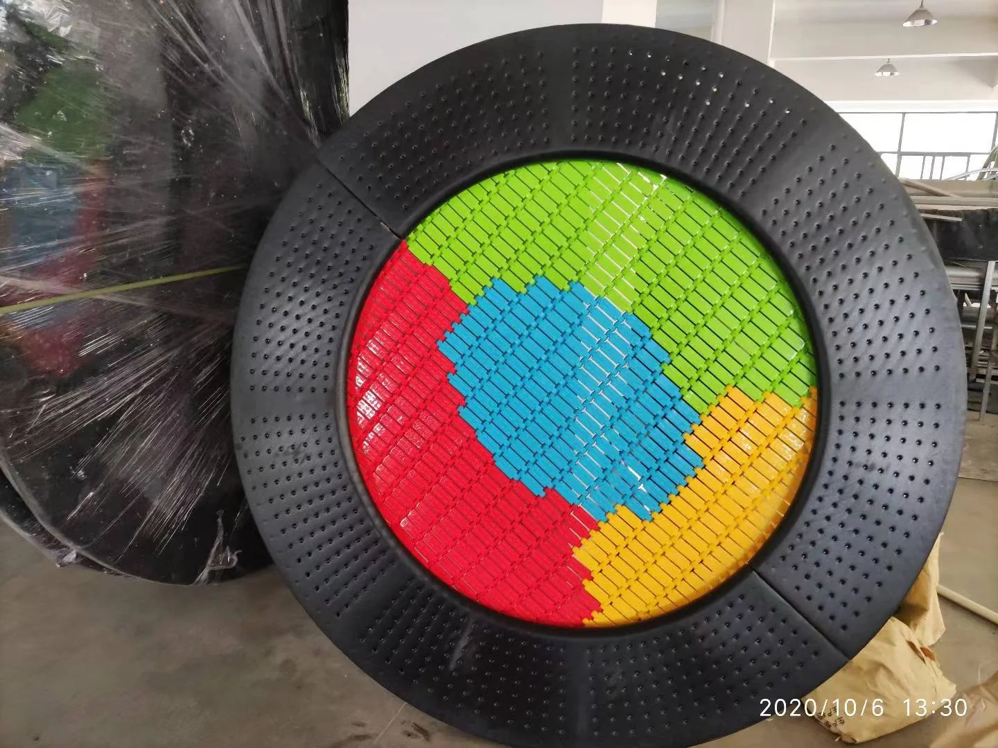 Colorful Inground Trampoline Mat - Durable Outdoor Jumping Equipment for Dubai Public Parks - Playground equipment by HonPlay