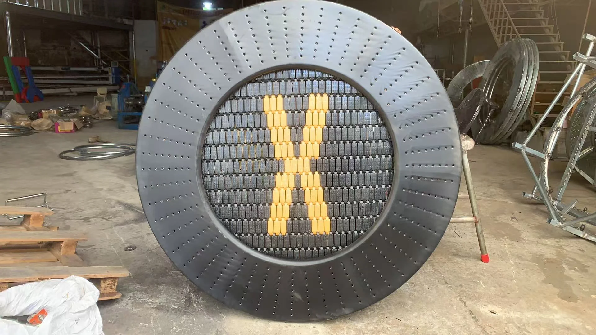 Rotating Interactive Sensory Panel - Custom Non-Powered Amusement Equipment for Berlin Public Parks - Playground equipment by HonPlay