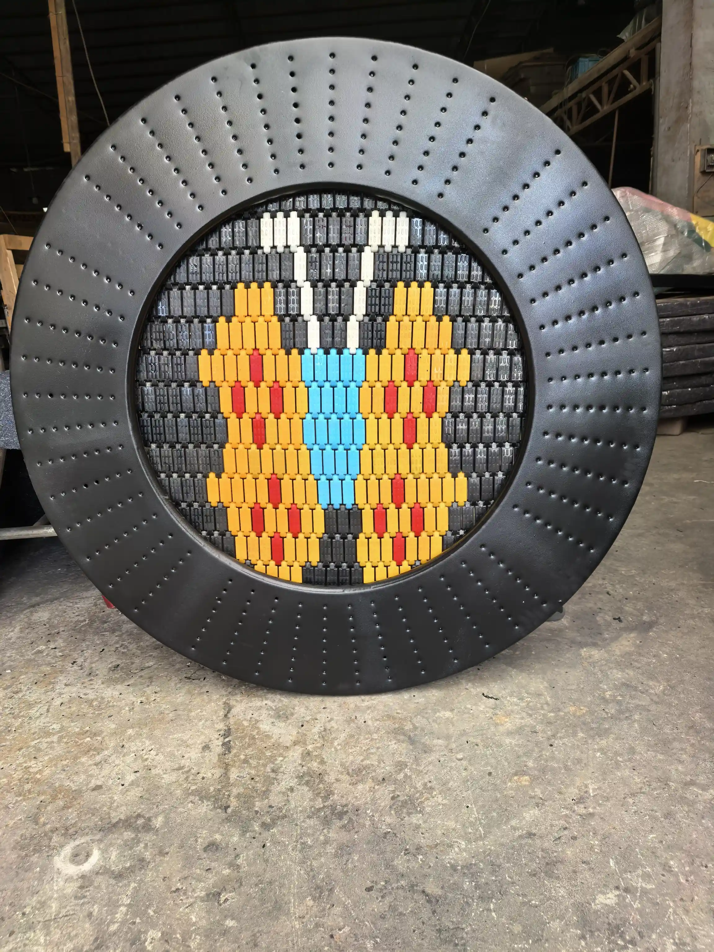 interactive butterfly mosaic wall panel sensory by HonPlay - full product view